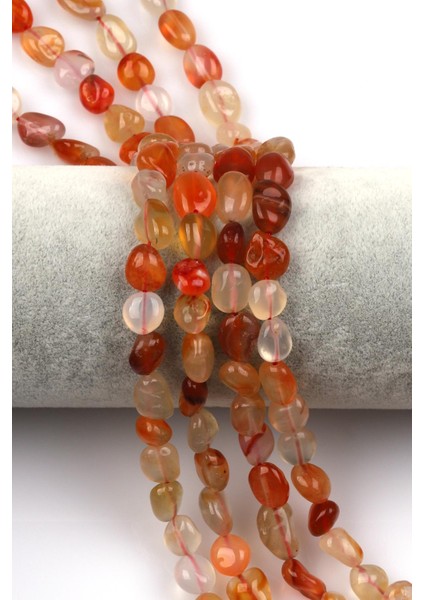 Akik Doğal Taş Dizi 8 x 12 mm Mercimek Kesim