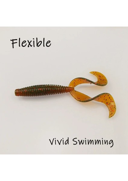 PA111 Stili 84MM 12 Adet Esfıshıng Balıkçılık Yemi Yumuşak Cazibesi Ikiz Kuyruk Grub Adet Jig Cazibesi Yapay Yem Olta Takımı Pesca Alabalık (Yurt Dışından) modelleri