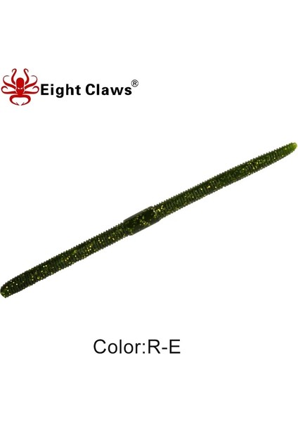 R-E Stili 135MM 3.7g Sekiz Clawlot Gg Yapay Yumuşak Yem Silikon Solucan Balıkçılık Cazibesi Jig Wobbler Swimbait Yumuşak Cazibesi (Yurt Dışından)