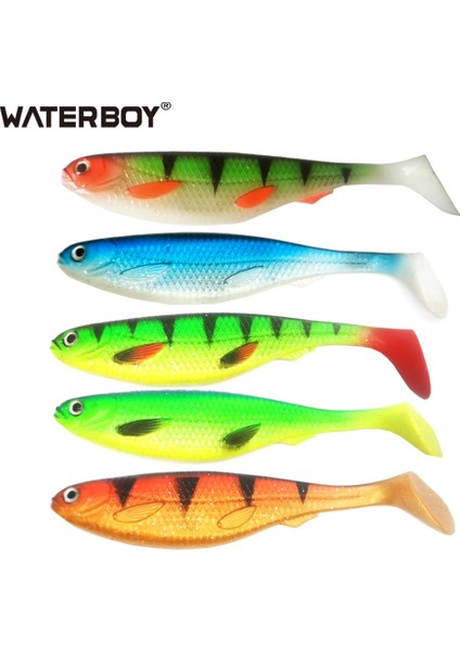 Renk 6 1 Adet Tarzı 12.5cm 13.7g Yumuşak Cazibesi Yapay Yem Büyük Gölgeler Yumuşak 12.5cg 15CM 22G Pvc Malzeme 20CM 55G T Kuyruk Softbaits Için Levrek Levrek Zander (Yurt Dışından)