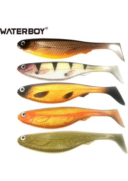 Renk 6 1 Adet Tarzı 12.5cm 13.7g Yumuşak Cazibesi Yapay Yem Büyük Gölgeler Yumuşak 12.5cg 15CM 22G Pvc Malzeme 20CM 55G T Kuyruk Softbaits Için Levrek Levrek Zander (Yurt Dışından)