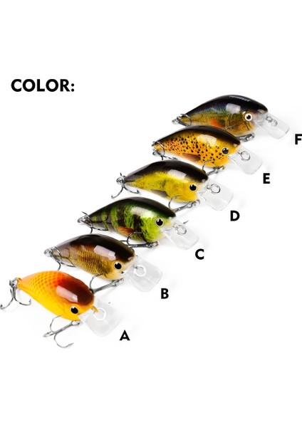 Renk E Stili Probero Topwater Crankbait Balıkçılık Cazibesi 7cm 13G Yapay Wobblers Krank Yemi Bas Alabalık Sazan Olta Takımı (Yurt Dışından) fırsatları