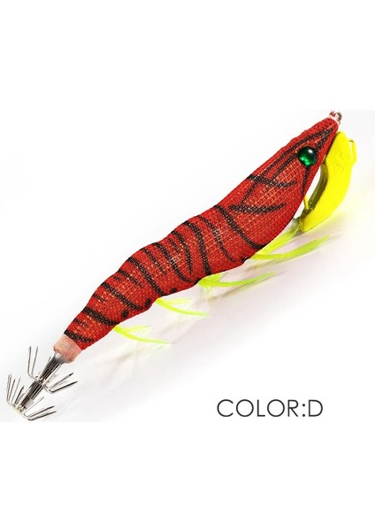 D 24G 105MM Stili Boy Letoyo Yeni Ahşap Karides 24G Aydınlık Ahtapot Jigs Cazibesi Kalamar Kancalı Yapay Yem Deniz Balıkçılığı Tuzlu Su Egı (Yurt Dışından)