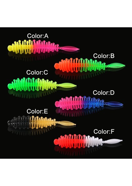 Renkb Stili Balık Kokusu Yumuşak Yemler Jig Alabalık Solucan Yumuşak Yemler 6cm.2g Yapay Deniz Solucanları Solucan Balıkçılık Yumuşak Yemler Wobblers (Yurt Dışından) modelleri