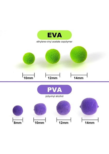 Eva Turuncu Tarzı 14 mm Mosodo Sazan Balık Tutma Pop Ups Boncuk Yüzer Boncuk Kaynatma Eva Pva Pop-Up Pop Up Cazibesi Yem Lures Renkli Bir Kutuda (Yurt Dışından)