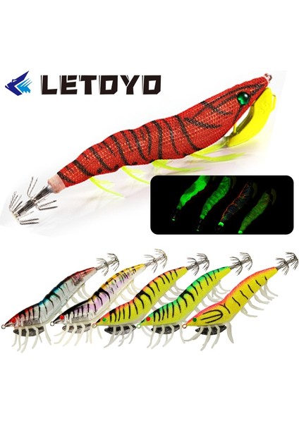 20G 115MM Tarzı Boy Letoyo Yeni Ahşap Karides 24G Aydınlık Ahtapot Jigs Cazibesi Kalamar Kancalı Yapay Yem Deniz Balıkçılığı Tuzlu Su Egı (Yurt Dışından) fiyatları