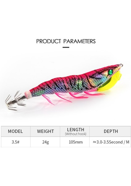20G 115MM Tarzı Boy Letoyo Yeni Ahşap Karides 24G Aydınlık Ahtapot Jigs Cazibesi Kalamar Kancalı Yapay Yem Deniz Balıkçılığı Tuzlu Su Egı (Yurt Dışından) modelleri