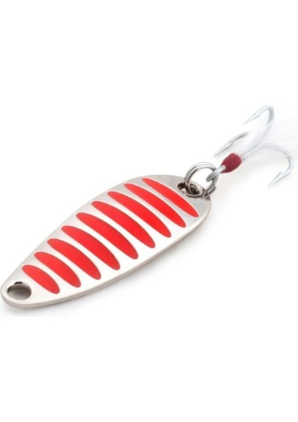 Beyaz Stil Oon Balıkçılık Cazibesi Goldsliver 10G 15G 20G Metal Wobbler Tüy Sazan Olta Takımı ile Sert Balıkçılık Baiterbait (Yurt Dışından) indirimleri