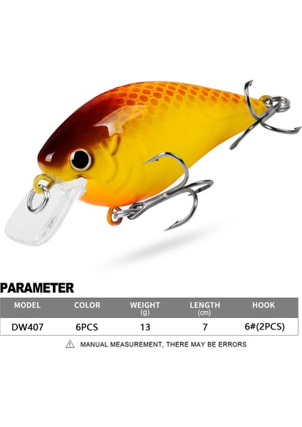 Renk C Stili Probero Topwater Crankbait Balıkçılık Cazibesi 7cm 13G Yapay Wobblers Krank Yemi Bas Alabalık Sazan Olta Takımı (Yurt Dışından) modelleri