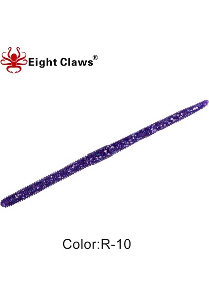 R-10 Tarzı 135MM 3.7g Sekiz Clawlot Gg Yapay Yumuşak Yem Silikon Solucan Balıkçılık Cazibesi Jig Wobbler Swimbait Yumuşak Cazibesi (Yurt Dışından)