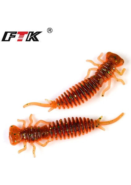 NO.281 Stili 76MM-8 Adet Ftk Yumuşak Cazibesi Larva Balıkçılık Yumuşak Cazibesi Balıkçılık Cazibeleri Yumuşak Silikon Yemler Karides Bas Olta Takımı (Yurt Dışından) indirimleri