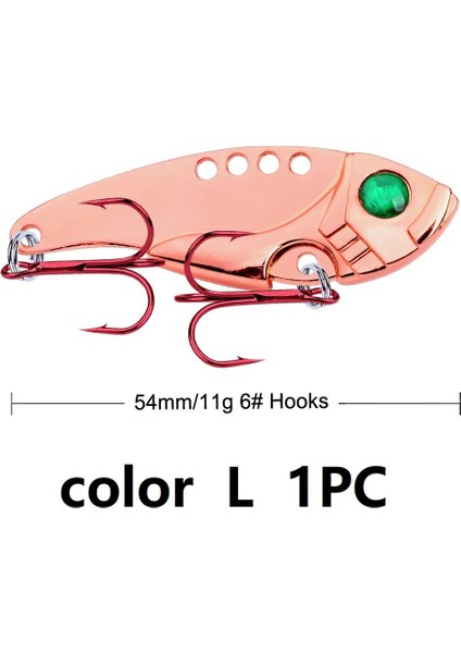 Renk L Tarzı 23 Renk Metal Vıb Lures Güçlü Canlı Titreşimler Kaşık Cazibesi Balıkçılık Yem Bas Yapay Sert Yem Ağustosböceği Böcek Cazibesi 3D Gözler (Yurt Dışından)