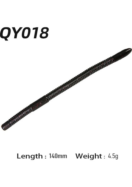 018-140MM-4.5G Stili Solucanlar Yumuşak Cazibesi G.5g Yapay Silikon Balıkçılık Yemi Wobblers Bas Yemi (Yurt Dışından)