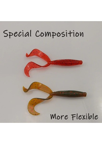 PA16 Stili 84MM 12 Adet Esfıshıng Balıkçılık Yemi Yumuşak Cazibesi Ikiz Kuyruk Grub Adet Jig Cazibesi Yapay Yem Olta Takımı Pesca Alabalık (Yurt Dışından) fırsatları