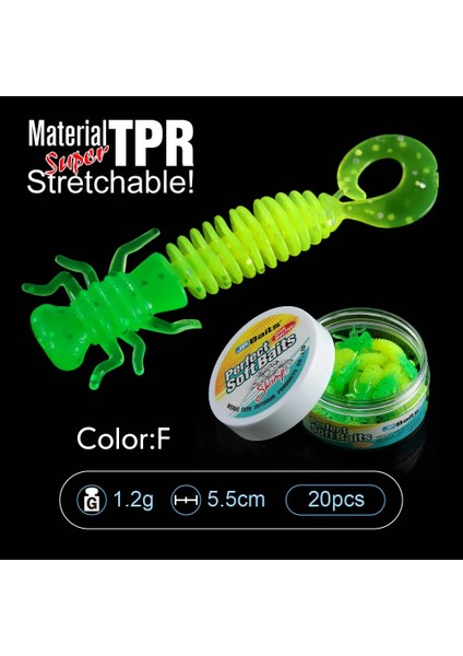 Renkf Stili Peynir Kokusu Larva Yumuşak Lurelot Tpr Balıkçılık Yapay Cazibesi Bas Levrek Alabalık Yumuşak Swimbait Plastik Balıkçılık Cazibesi Solucan Yemi (Yurt Dışından)