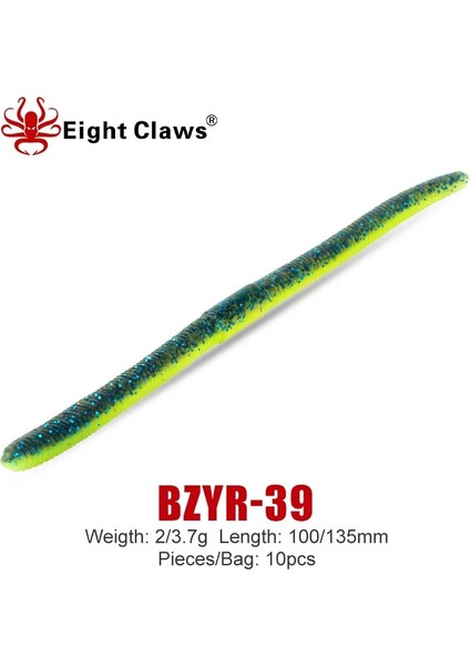 R-07 Stili 100MM 2g Sekiz Clawlot Gg Yapay Yumuşak Yem Silikon Solucan Balıkçılık Cazibesi Jig Wobbler Swimbait Yumuşak Cazibesi (Yurt Dışından) fiyatları