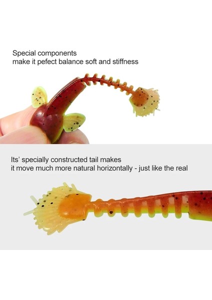 PA111 Stili 55MM 10 Adet Kesfıshıng Yeni Cazibesi Balıkçılık Cazibesi Solucan Semender Bas Zander Yayın Balığı Goby Için G (Yurt Dışından) modelleri