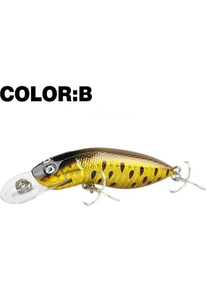 MR39S-CMC02 Stili Cazibesi G Yüksek Li Minnow Sert Yem Yüzen 3D Gözler Olta Takımı Yapay Yemler (Yurt Dışından)