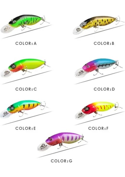 MR39S-CMC02 Stili Cazibesi G Yüksek Li Minnow Sert Yem Yüzen 3D Gözler Olta Takımı Yapay Yemler (Yurt Dışından)