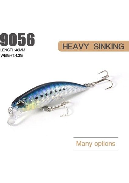 Bir Stil 1 Adet Mking Minnow Balıkçılık Cazibesi 4.3g Sert Yem Balıkçılık Wobblers Crankbait Levrek Pike Somon Alabalık Bas Cazibesi (Yurt Dışından) fırsatları