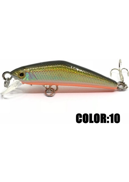 No.3 Tarzı .5cg Balıkçılık Yemleri Lazer Minnow Balıkçılık Yemi Yapay Sert Yem Crankbait Wobbler Plastik Balık (Yurt Dışından)