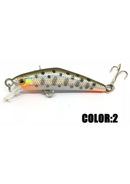 No.3 Tarzı .5cg Balıkçılık Yemleri Lazer Minnow Balıkçılık Yemi Yapay Sert Yem Crankbait Wobbler Plastik Balık (Yurt Dışından)