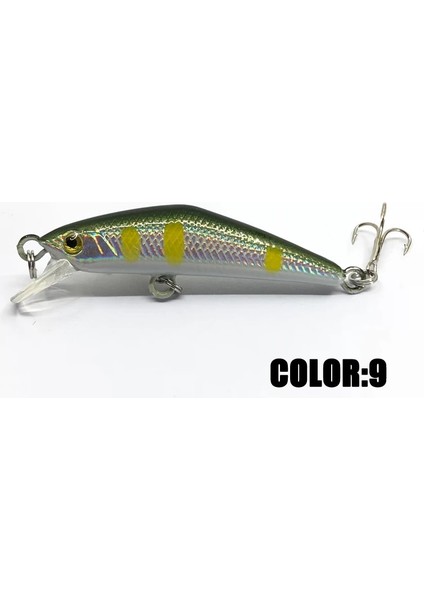 No.3 Tarzı .5cg Balıkçılık Yemleri Lazer Minnow Balıkçılık Yemi Yapay Sert Yem Crankbait Wobbler Plastik Balık (Yurt Dışından)