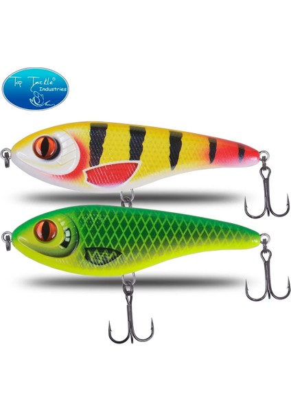 Color-18 Style S 150MM 76G Cf Cazibesi Yavaş Batan Jerkbait Gg Balık Tutma Musky Pike Slider Bass Yemi (Yurt Dışından) modelleri