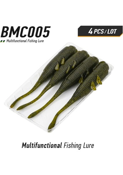 BMC005 Stili 110MM 11G 4 Adet Ardea Yumuşak Cazibesi Silikon Yem mm Tahrik Gölgeliği Kolay Parlatıcı Yapay Swimbait Solucan Jig Wobblers Bas Pesca Peche (Yurt Dışından)