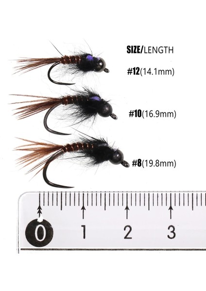 6 Adet Boyut 12 Tarzı Wifreo Flaş Geri Sülün Kuyruğu Perisi Sinek Tungsten Boncuk Kafa Islak Perisi Balık Tutma Alabalık Grayling Panfish Balıkçılık Için Sahte Cazibesi (Yurt Dışından) modelleri