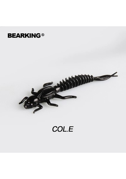 Col.e Stili 50MM 15 Adet Bearkıng Yeni Larva Yumuşak Lures 5cm 0.8g Balıkçılık Yapay Silikon Bas Pike Minnow Swimbait Jig Plastik Yemler Solucan (Yurt Dışından)
