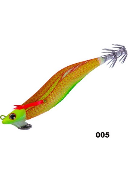 No.5 Tarzı 19G Jigs Aydınlık Gerçekçi Olta Takımı Kalamar Kanca Ahtapot Yemi Ahşap Karides Lures (Yurt Dışından)