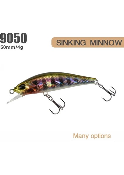 H Tarzı 1 Adet Japonya Pesca Sert Balıkçılık Cazibesi G Batan Minnow Wobbler Peche Yapay Krank Yem Bass Levrek Pike Somon Alabalık (Yurt Dışından) fırsatları