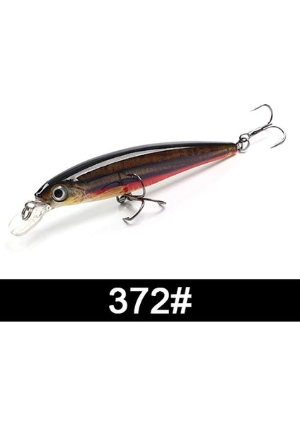 NO.372 Tarzı Ftk 1 Adet Minnow Balıkçılık Cazibesi Lazer Sert Yapay Yem 12G Balıkçılık Wobblers Crankbait Minnows 3D Gözler Olta Takımı (Yurt Dışından)