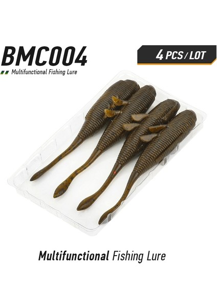 BMC004 Stili 110MM 11G 4 Adet Ardea Yumuşak Cazibesi Silikon Yem mm Tahrik Gölgeliği Kolay Parlatıcı Yapay Swimbait Solucan Jig Wobblers Bas Pesca Peche (Yurt Dışından)