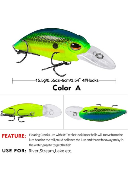 No.1 Tarzı Rütbe Balıkçılık Yemleri G Yüzer Yapay Sert Yem Japonya Bas Pike Olta Takımı Wobblers Pesca Crankbait (Yurt Dışından)