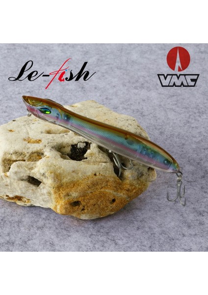 LFSL001E Stili 140MM 26G Le-Sahte Kafa G Balıkçılık Cazibesi Yüzen Crankbait Levrek Pike Cazibesi Kalem Yemi Vmc Kancalı Topwater Popper (Yurt Dışından)