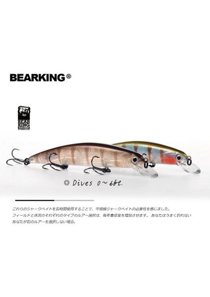 Bir Stil Bearking 11CM 17G Dalış Süper Ağırlık Sistemi Uzun Döküm Sp Minnow Yeni Model Balıkçılık Sert Yem Si Sallananları Cezbeder (Yurt Dışından) fiyatları