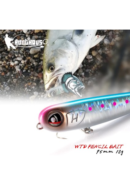No.2 Tarzı 95MM 18G Hunthouse Yüzen Kalem Cazibesi Balıkçılık Wobbler Wtd G Tuzlu Su Çubuk Bait Topwater Yüzeyi Pesca Çubuk Bas Plastik Yürüteç (Yurt Dışından) fiyatları