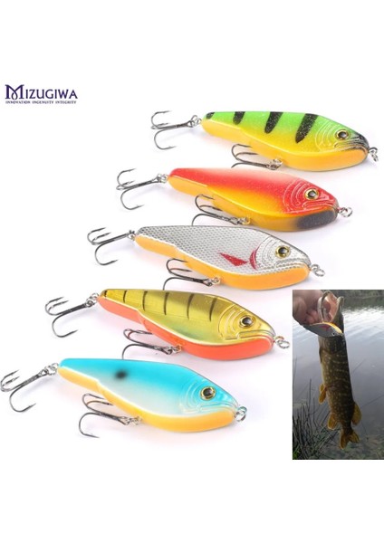 Renk 4 Tarzı Mızugıwa Pike Balıkçılık Cazibesi Jerkbait Misk Buster Pislik Büyük Vıb Yemler Mustad Kancaları Yavaş Batan Büyük Bas G Pesca Leurre (Yurt Dışından) fiyatları