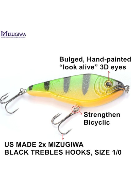 Renk 4 Tarzı Mızugıwa Pike Balıkçılık Cazibesi Jerkbait Misk Buster Pislik Büyük Vıb Yemler Mustad Kancaları Yavaş Batan Büyük Bas G Pesca Leurre (Yurt Dışından) indirimleri