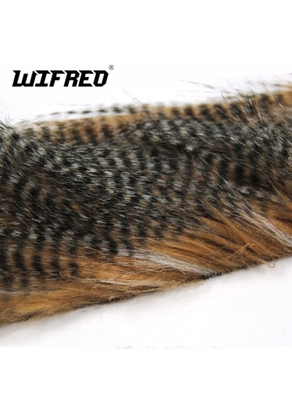 1 Adet Grizzly Mavi Tarzı Wifreo 1 Torba 5 x 12CM Fly Bağlama Furabou Grizzly Renkli Craft Kürk Elyaf Flama Kuyruk Kanadı Malzeme Orta Boy (Yurt Dışından)