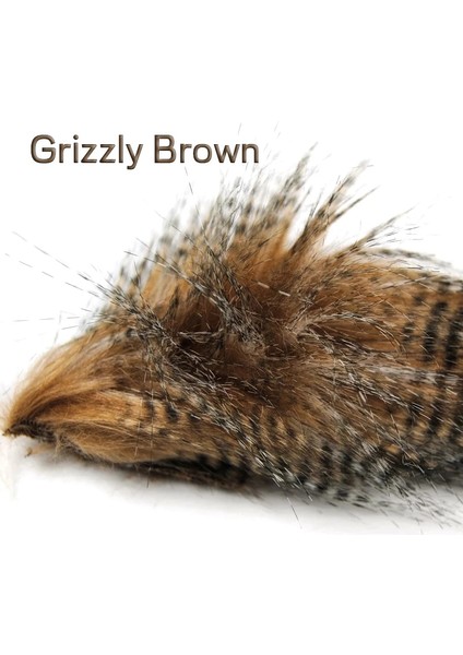 1 Adet Grizzly Mavi Tarzı Wifreo 1 Torba 5 x 12CM Fly Bağlama Furabou Grizzly Renkli Craft Kürk Elyaf Flama Kuyruk Kanadı Malzeme Orta Boy (Yurt Dışından)