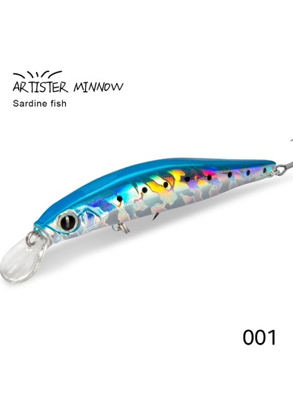 No.1 Tarzı 70MM 7g Hunthouse Sanatçısı Black Minnow Lure Jerkbait Balık Tutma Alabalık Lure Twitch Action Seafishing For Black Bass Hard Lure G (Yurt Dışından)