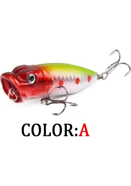 B Tarzı .5cg Popper Balıkçılık Minnow Balıkçılık Cazibesi Crankbait Wobbler Mücadele Isca Poper Yüzer Üst Su Turna Yemleri (Yurt Dışından) fırsatları