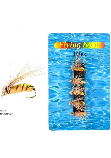 5 Adet F Tarzı 5 Adet Nymud Böcek Solucan Dikenli Kanca ile Uçar Alabalık Balıkçılık Fly Cazibesi Yem Pirinç Boncuk Kafa Hızlı Batan Balıkçılık Cazibesi (Yurt Dışından)