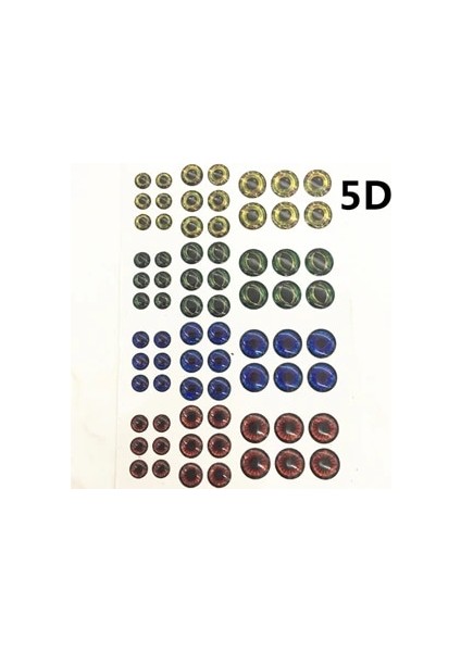 5d Stili Bir Paket = Dd Balıkçılık Cazibesi Eyefly Bağlama Malzemesi Holografik Yapay Balık Gözü Balıkçılık Aksesuarları Sticker (Yurt Dışından)