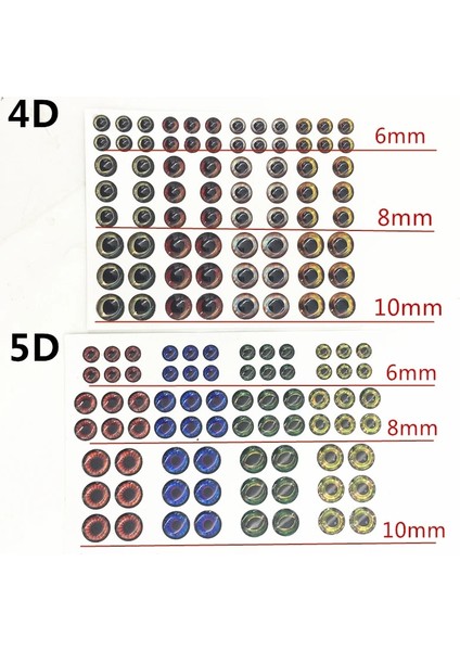 5d Stili Bir Paket = Dd Balıkçılık Cazibesi Eyefly Bağlama Malzemesi Holografik Yapay Balık Gözü Balıkçılık Aksesuarları Sticker (Yurt Dışından) modelleri