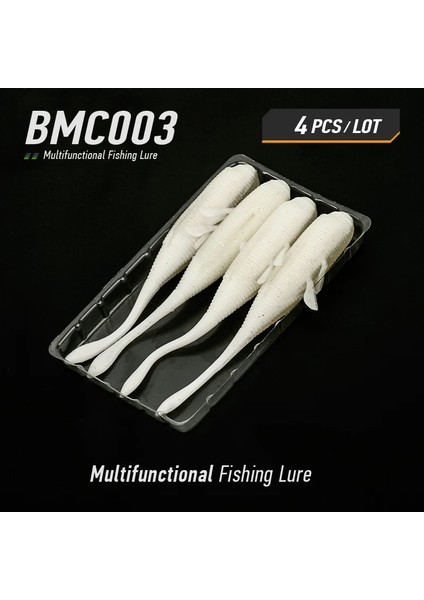 BMC003 Stili 110MM 11G 4 Adet Ardea Yumuşak Cazibesi Silikon Yem mm Tahrik Gölgeliği Kolay Parlatıcı Yapay Swimbait Solucan Jig Wobblers Bas Pesca Peche (Yurt Dışından)