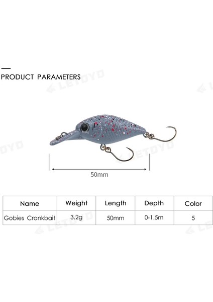 E Stili 50MM 3.2g Letoyo 3.2g Crankbait Sığ Dalış Balıkçılık Cazibesi Tatlısu Strea Alabalık Somon Kaya Balığı Krank Için Yüzen Sert Yemler (Yurt Dışından) modelleri